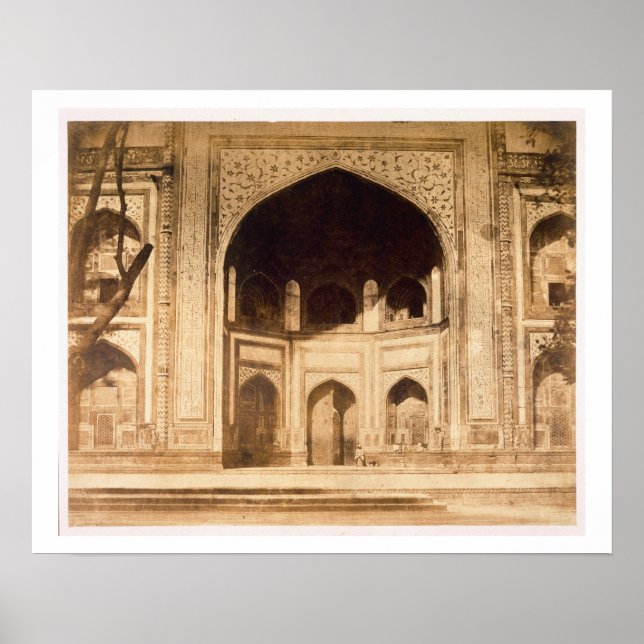 Pôster Fora do Taj Mahal, provavelmente ilustrado em 'Ph (Frente)