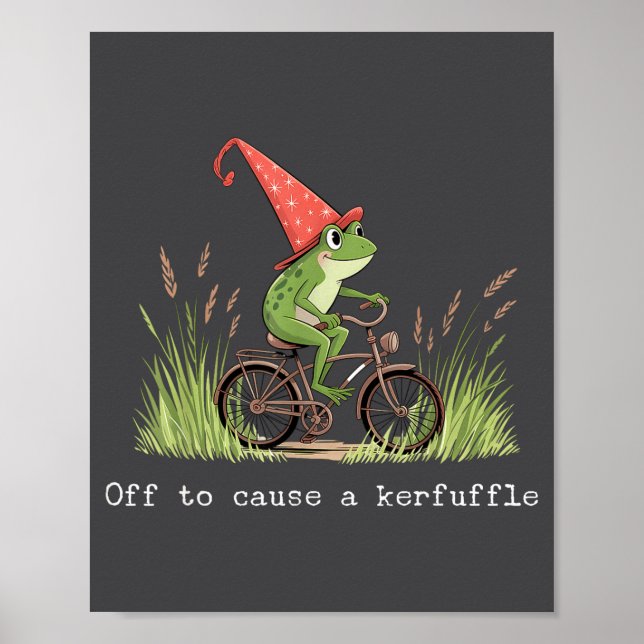 Poster Fora Para Causar Um Confusão Divertido Mago Sapo M (Frente)