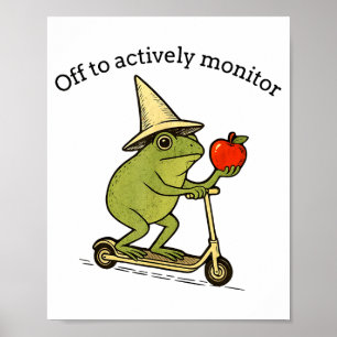 Poster Fora para monitorar ativamente o meme esquisito de