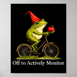 Poster Fora para monitorar ativamente professor de ciclis