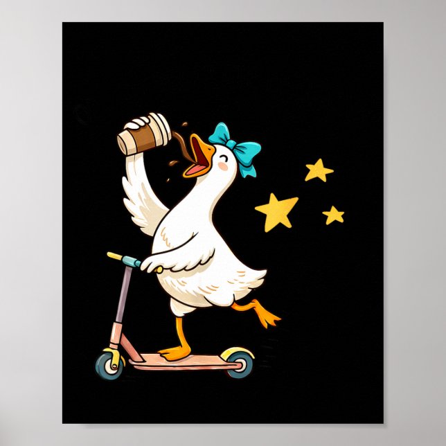 Poster Fora para regular emoções ganso engraçado saúde me (Frente)