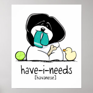 Poster Fora-Trela Art™ de Havanese das