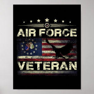 Poster Força Aérea Americana - American Betsy Ross Flag