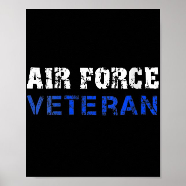 Poster Força Aérea Americana, Usaf, Veteranos da Força Aé (Frente)