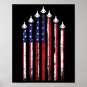Poster Força Aérea Norte-Americana Veteranos 4 De Julho B