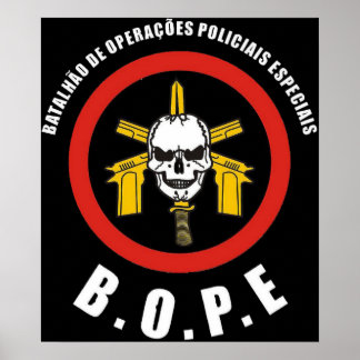 Pôster Força Especial de Polícia Brasileira (BOPE) Tropa 