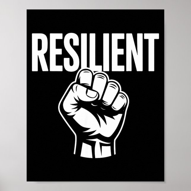 Poster Força Mental Resiliente Autoestima Motivação (Frente)