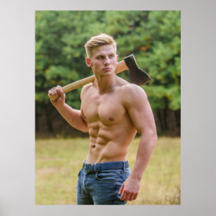 Poster Força na Natureza – Cartaz Masculino Atraente