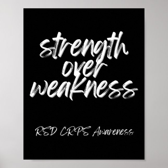 Poster Força por fraqueza - Consciência CRPS RSD (Frente)