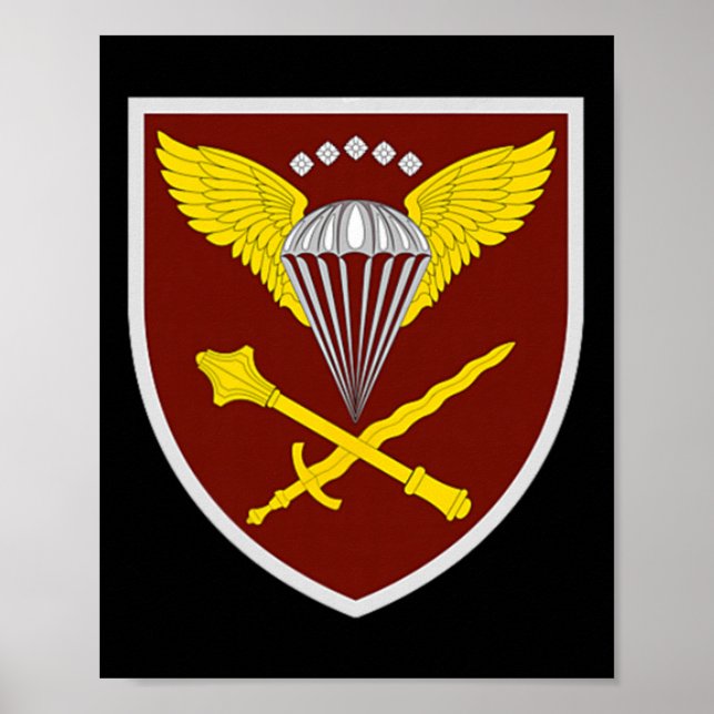Poster Forças Aéreas Comando (Ucrânia) V2 Militar Ucrania (Frente)