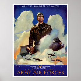 Poster Forças Aéreas do Exército