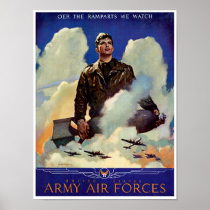 Poster Forças Aéreas do Exército