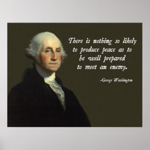 Pôster Forças armadas de George Washington
