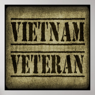 Pôster Forças armadas do veterano de Vietnam