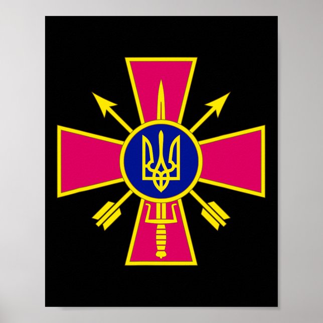 Poster Forças de Operações Especiais da Ucrânia - Spetsna (Frente)