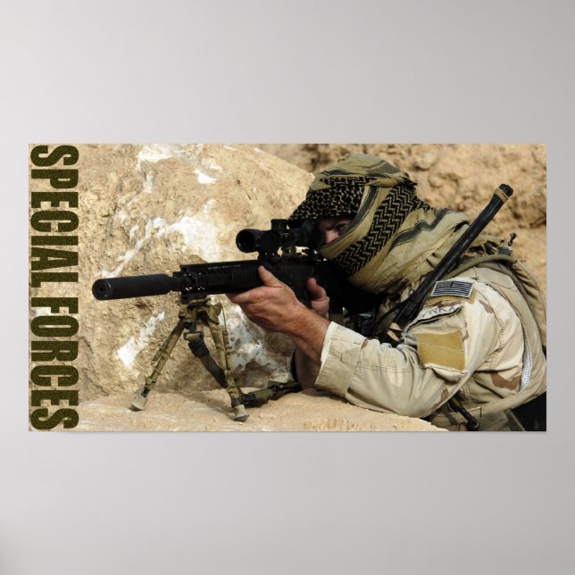 Poster Forças Especiais do Exército (Frente)