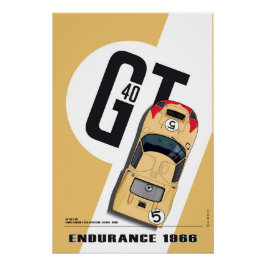 Pôster Ford GT40 Bucknum-Hutcherson