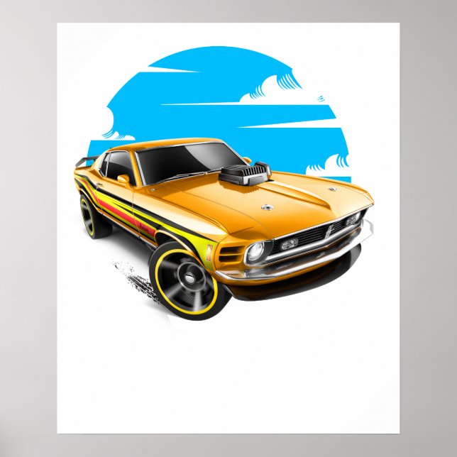 Poster ford mustang (Frente)