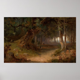 Poster Forest Edge - Józef Szermentowski