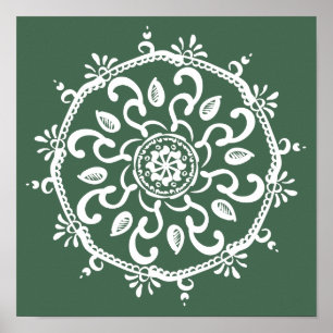 Pôster Forest Mandala