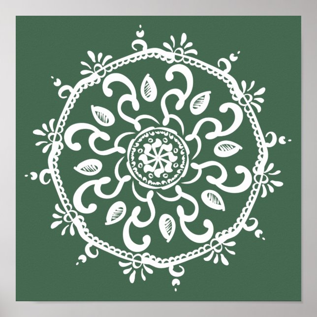 Pôster Forest Mandala (Frente)