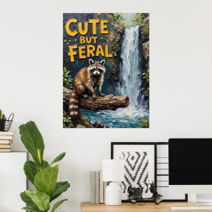 Poster Forest Sentinel: Raccoon pela Stream