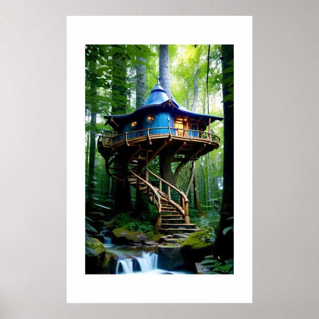 Poster Forest Treehouse (Frente)