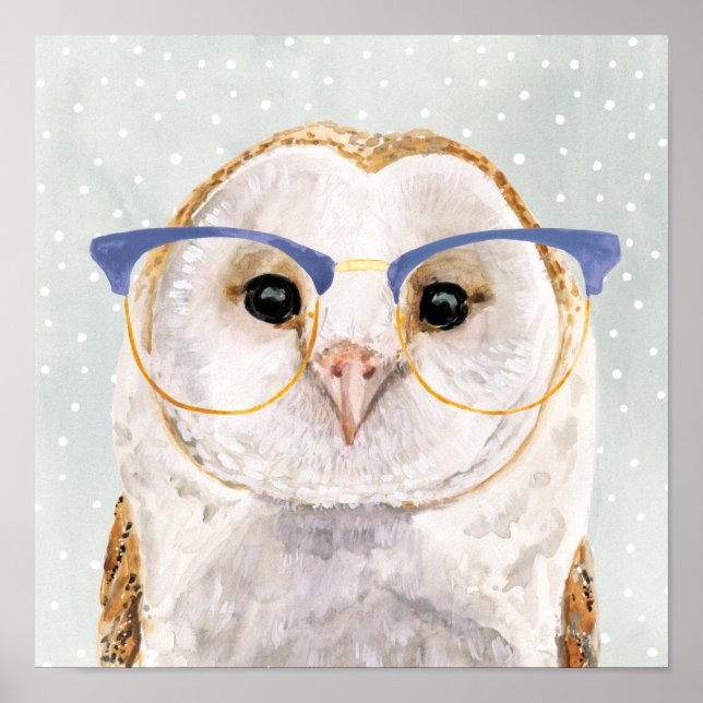 Poster Forester de quatro olhos | Wise Owl (Frente)