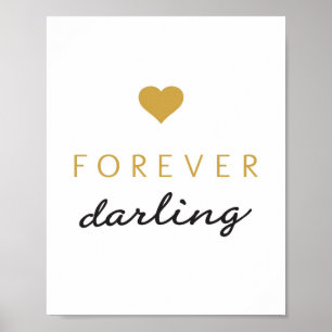 Poster Forever darling - art print