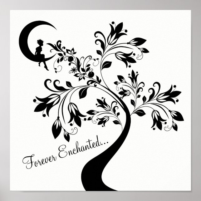 Poster Forever Enchanted ~ Moon Love Girl ~ Flower Tree (Frente)