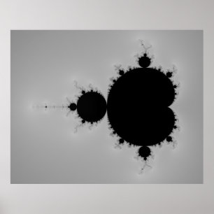 Poster Forma ajustada do Fractal de Mandelbrot