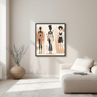 Poster Forma Atemporal – Arte Feminina Minimalista II