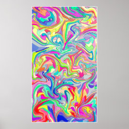Poster Forma de Arte Clássica Abstrata