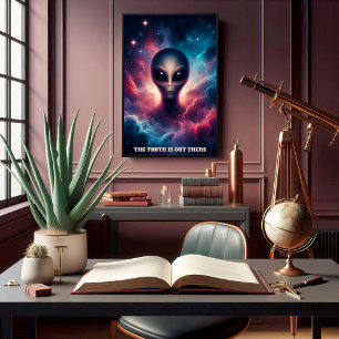 Poster Forma de vida extraterrestre personalizável