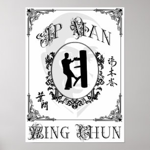 Poster Forma De Wooden Dummy - Ip Man Wing Chun