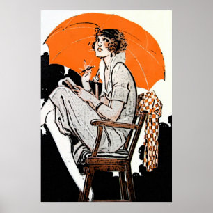Poster forma do Flapper do 1920