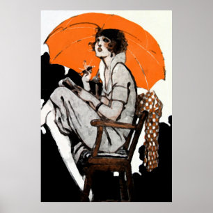 Poster forma do Flapper do 1920