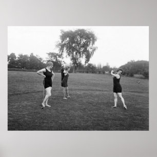 Pôster forma do golfe do 1920