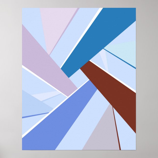 Poster Forma Geométrica Abstrata 3 (Frente)