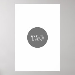 Poster Forma Geométrica Abstrata Cinza e Branco Elegante
