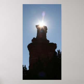 Poster Formação de Pedra de Farol em Palo Dura Canyon