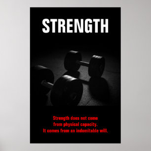 Poster Formação do Bodybuilding da força inspirador