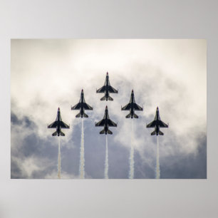 Pôster Formação do delta dos Thunderbirds