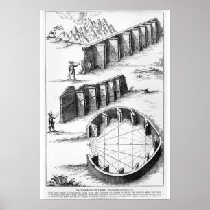 Poster Formação do eco, livro por Athanasius Kircher