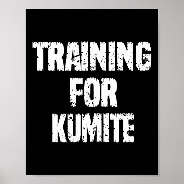 Poster Formação Para Kumite Karate Humor Sarcástico (Frente)