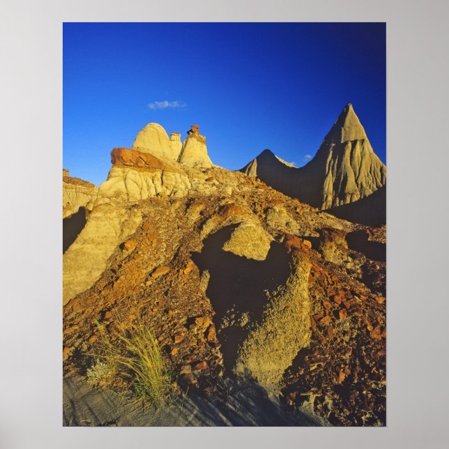 Poster Formações de Badlands no Parque Provincial dos Din (Frente)