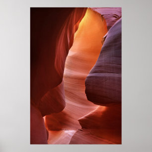 Poster Formações de Fenda do Antelope Canyon