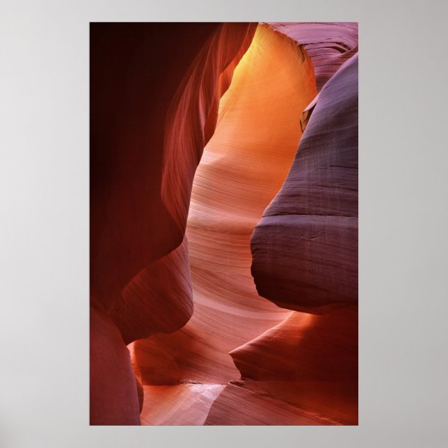 Poster Formações de Fenda do Antelope Canyon (Frente)