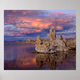 Pôster Formações de Tufa no Lago Mono