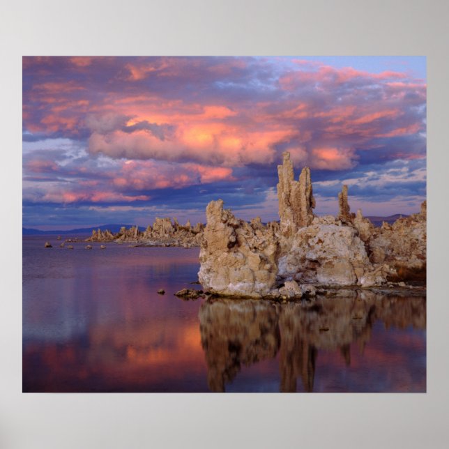 Pôster Formações de Tufa no Lago Mono (Frente)